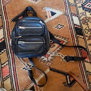 Black authentic Alexander Wang Chain backpack